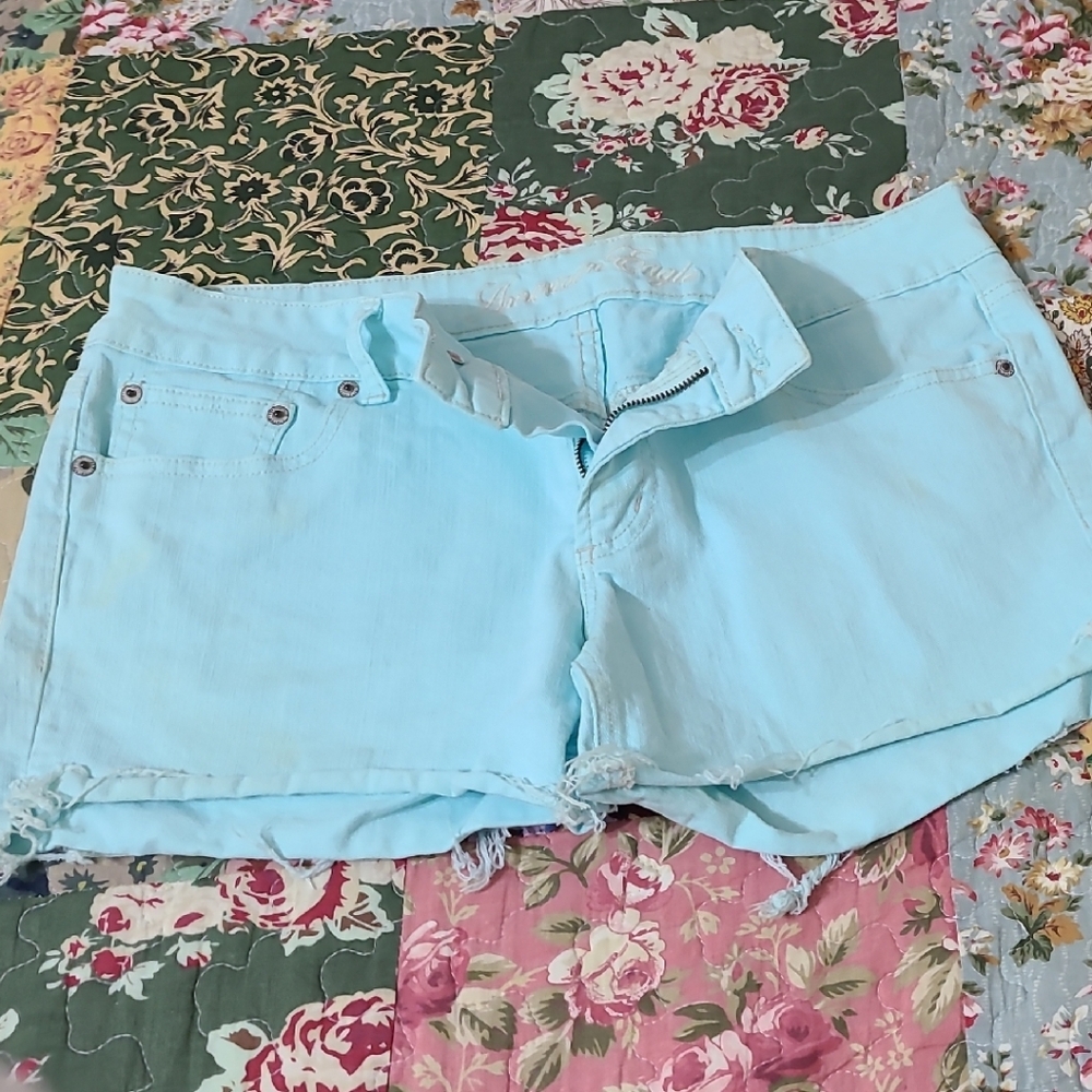 American Eagle Outfitters Blue Jean Shorts Relaxed Fit